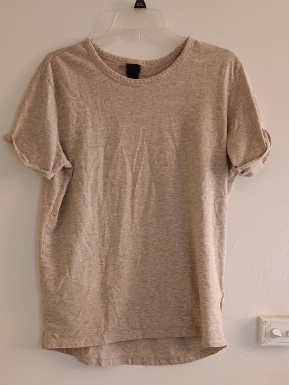 H&M Light Heather Gray Crewneck Tee